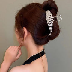 Vintage Rhinestone Wings Hair Clip