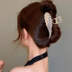 Vintage Rhinestone Wings Hair Clip