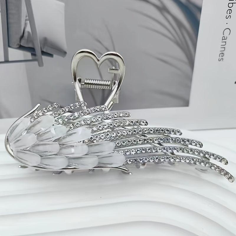 Vintage Rhinestone Wings Hair Clip