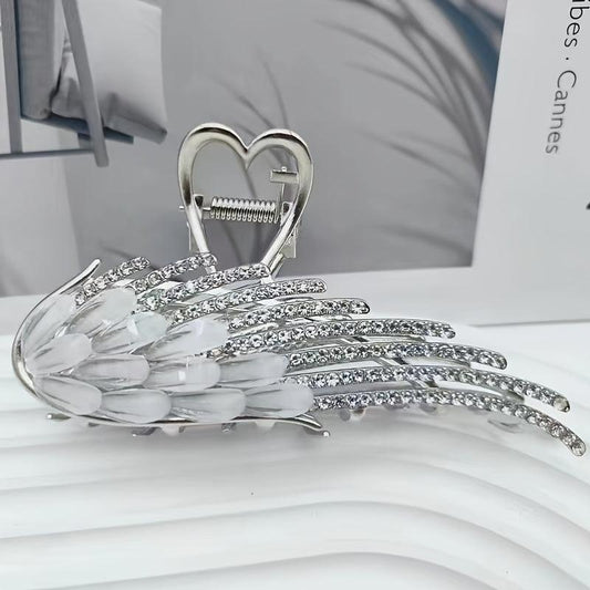 Vintage Rhinestone Wings Hair Clip