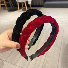 Non-slip Bright Silk Fairy Hair Hoop Autumn Winter Headband