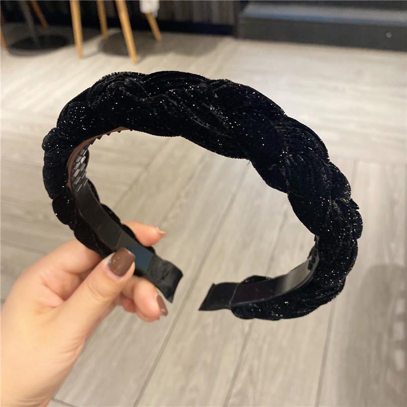 Non-slip Bright Silk Fairy Hair Hoop Autumn Winter Headband