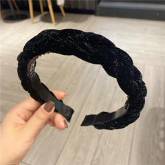 Non-slip Bright Silk Fairy Hair Hoop Autumn Winter Headband