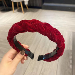 Non-slip Bright Silk Fairy Hair Hoop Autumn Winter Headband