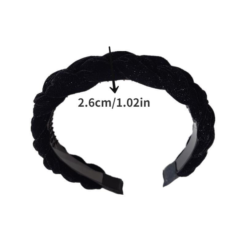 Non-slip Bright Silk Fairy Hair Hoop Autumn Winter Headband