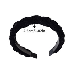 Non-slip Bright Silk Fairy Hair Hoop Autumn Winter Headband