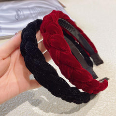 Non-slip Bright Silk Fairy Hair Hoop Autumn Winter Headband
