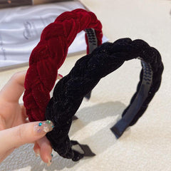 Non-slip Bright Silk Fairy Hair Hoop Autumn Winter Headband