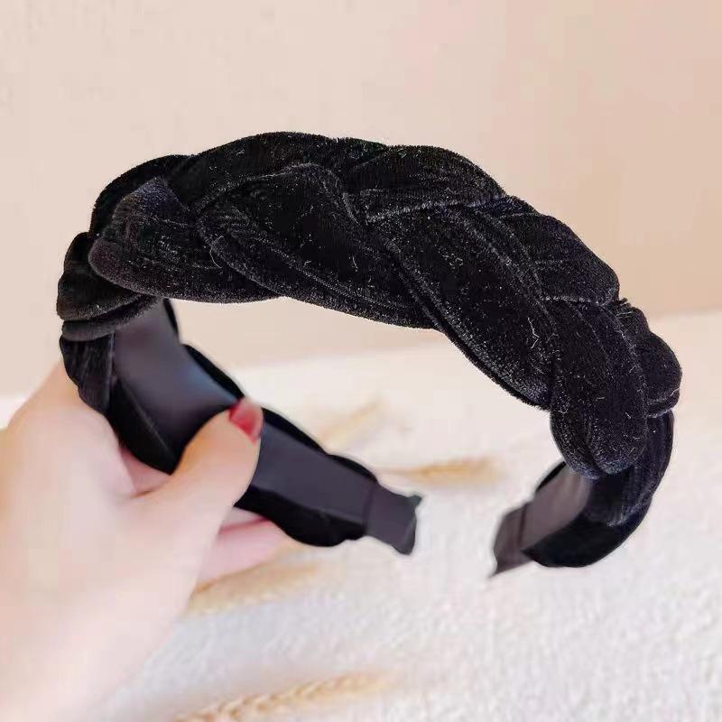 Non-slip Bright Silk Fairy Hair Hoop Autumn Winter Headband