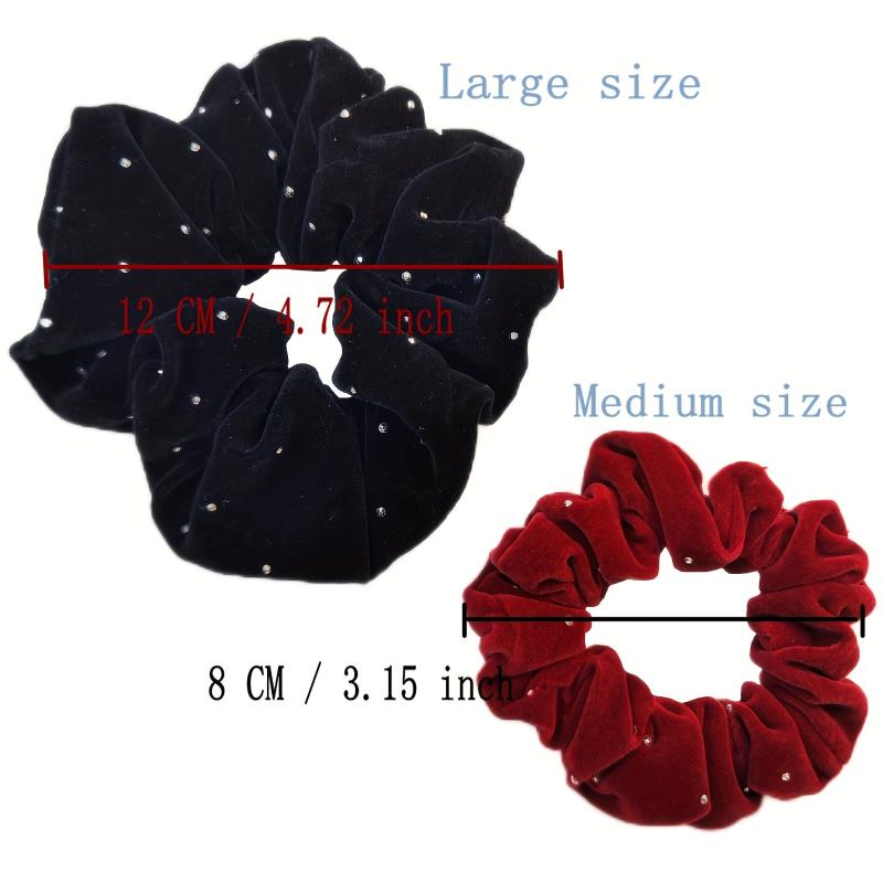 Minimalist Scrunchies Hair Ties Elastic Hair Bands Ponytail Holders Women Girls