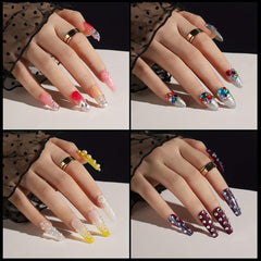 4 Sheets Face Makeup Rhinestones For DIY Jewelry Making