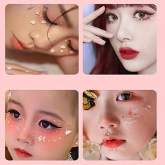 4 Sheets Face Makeup Rhinestones For DIY Jewelry Making