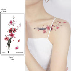 Fresh Flower Arm Tattoo Stickers Sexy Clavicle Arm Simulation Flower