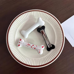 3pcs Halloween Bone Acrylic Hair Clips Girls Hairpins