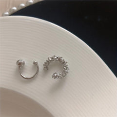 2pcs Sweet Non Piercing Earrings Women Girls Jewelry Gift