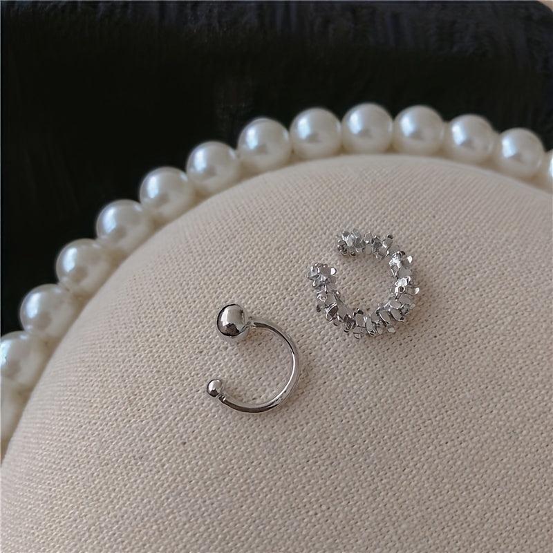 2pcs Sweet Non Piercing Earrings Women Girls Jewelry Gift