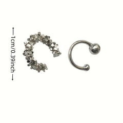 2pcs Sweet Non Piercing Earrings Women Girls Jewelry Gift