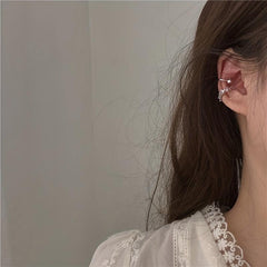 2pcs Sweet Non Piercing Earrings Women Girls Jewelry Gift