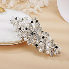 Silver Pearl Hair Clip Bridal Hair Accessories