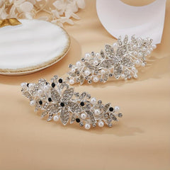 Silver Pearl Hair Clip Bridal Hair Accessories