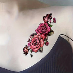 Flower Tattoo Sticker Waterproof Easy Removal