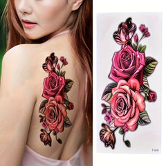 Flower Tattoo Sticker Waterproof Easy Removal