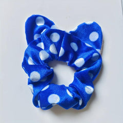 Cat Ears Large Scrunchies Leopard Print Solid Hair Ties Polka Dot Rubber Bands