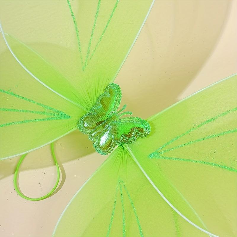 Green Butterfly Wings Costume Set