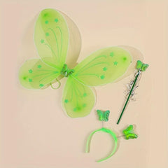 Green Butterfly Wings Costume Set
