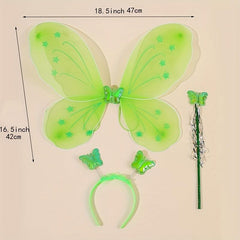 Green Butterfly Wings Costume Set