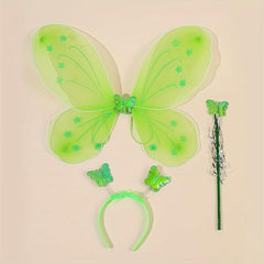 Green Butterfly Wings Costume Set