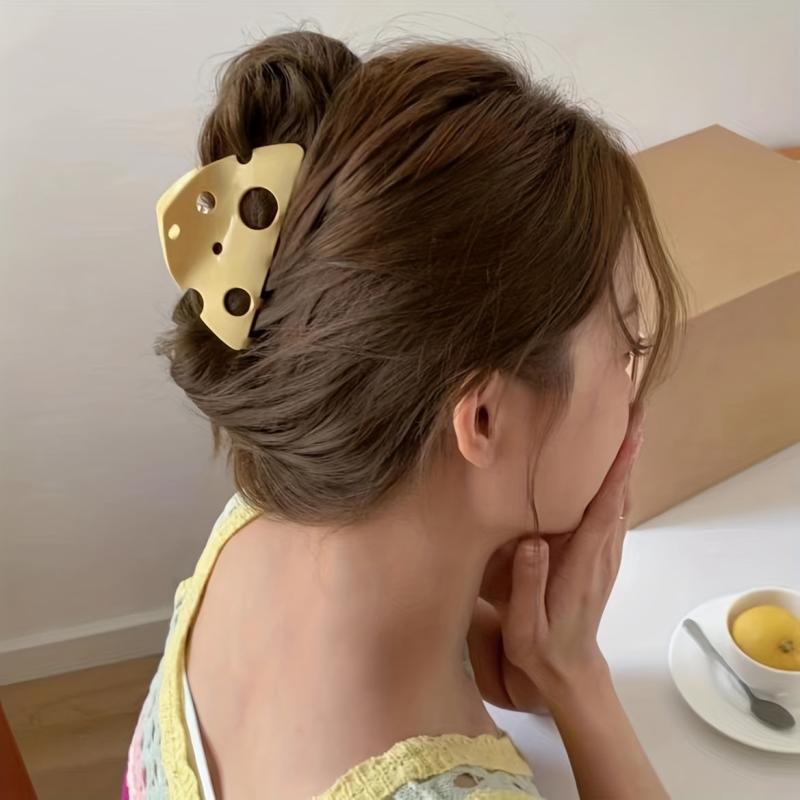 Cheese Hair Claw Clips Mini Hair Clips Hollow Women Girls Hair Accessories