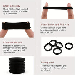 50pcs Coffe Brown Rubber Band Ponytail Hair Tie