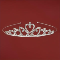 Girl's Bridal Hair Hoop Rhinestone Crown Headband