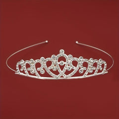 Girl's Bridal Hair Hoop Rhinestone Crown Headband