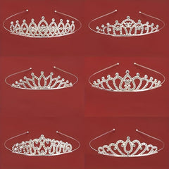 Girl's Bridal Hair Hoop Rhinestone Crown Headband