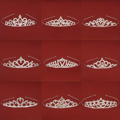Girl's Bridal Hair Hoop Rhinestone Crown Headband