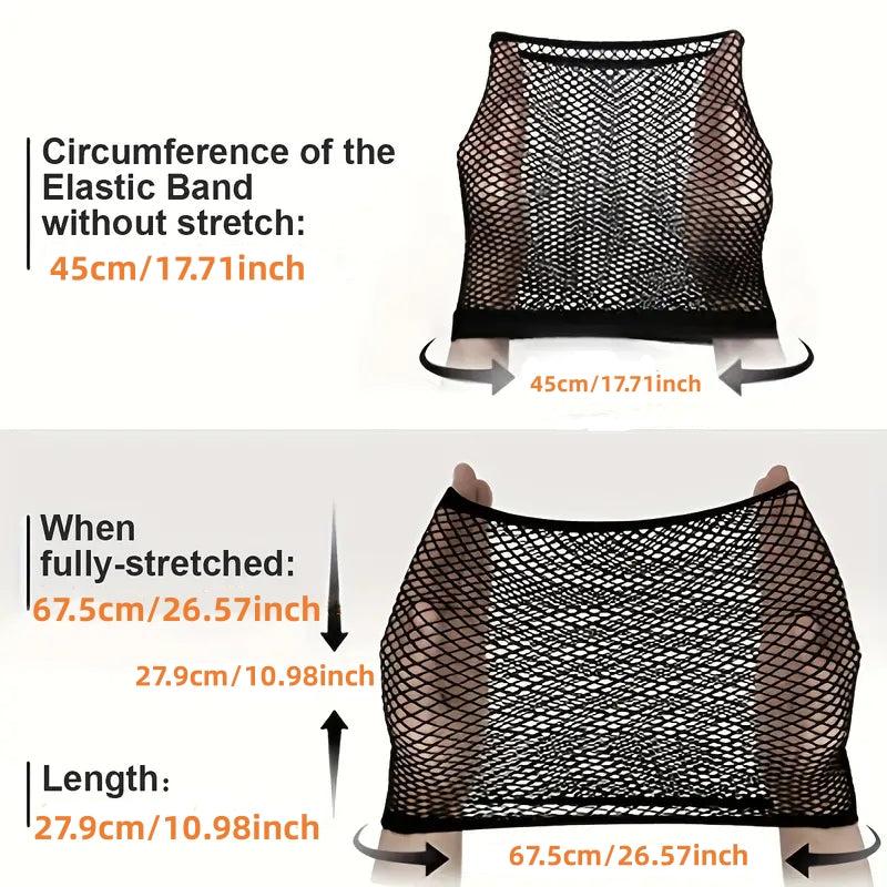 2pcs Mesh Wig Cap For Women Elastic Open End Cap For Long And Short Hair