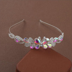 Women's Headband Colorful Butterfly Crown Wedding Accessories