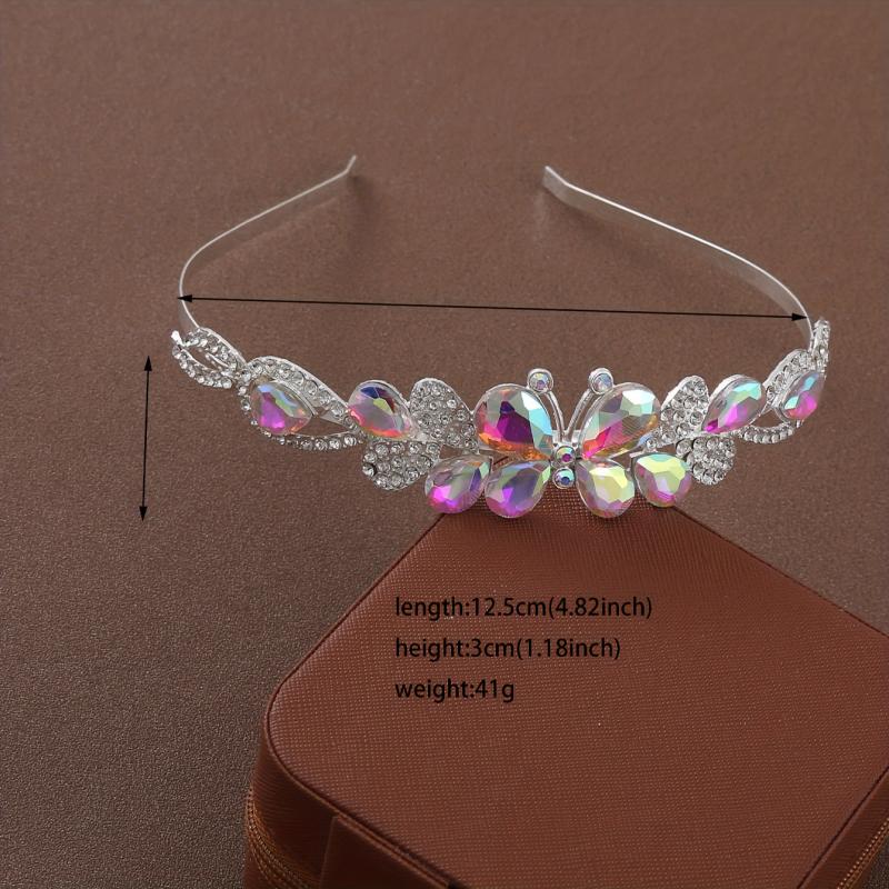 Women's Headband Colorful Butterfly Crown Wedding Accessories