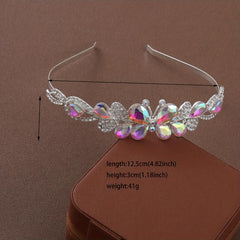 Women's Headband Colorful Butterfly Crown Wedding Accessories