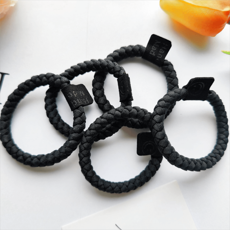 5pcs Mixed Hair Elastic Hair Ties Girl Hair Bands