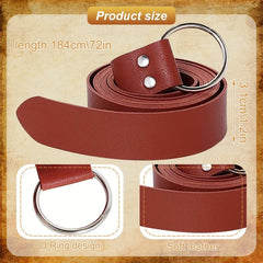 Medieval Knight Belt Wizard Potion Glass Faux Leather Belt