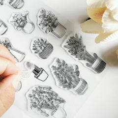 Cartoon Transparent Journal Stamp for Students, Card Making, DIY Scrapbooking