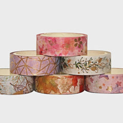 Floral Tape 6rolls Set DIY Bracket Trim Decor Tape Gift Home Office Decor