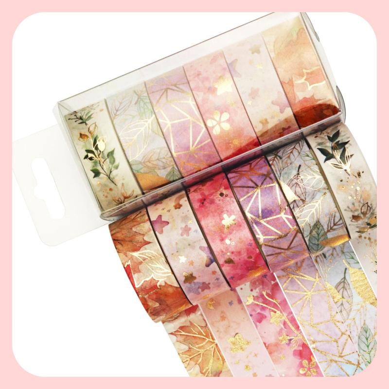 Floral Tape 6rolls Set DIY Bracket Trim Decor Tape Gift Home Office Decor