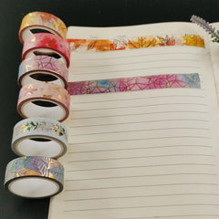 Floral Tape 6rolls Set DIY Bracket Trim Decor Tape Gift Home Office Decor