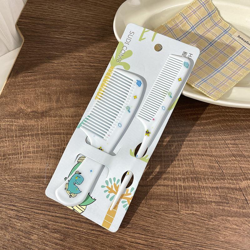 Mini Cartoon Hair Comb Set Animal Pattern Portable Comb