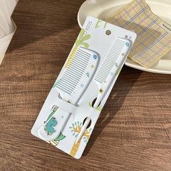 Mini Cartoon Hair Comb Set Animal Pattern Portable Comb