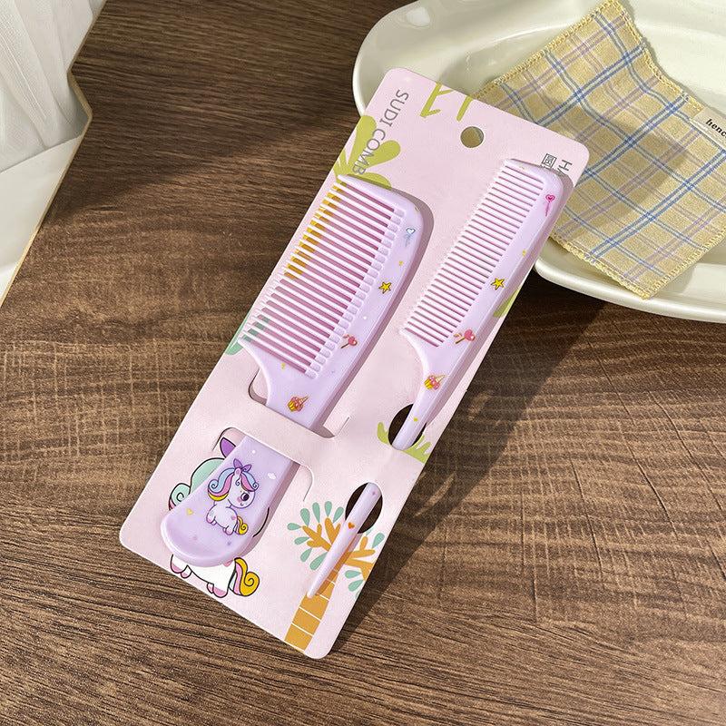 Mini Cartoon Hair Comb Set Animal Pattern Portable Comb